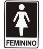 Placa de Sinalização - Feminino - Pacific